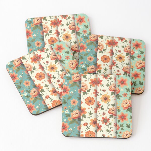 Item preview, Vintage Floral Delight: Retro Seamless Patterns designed and sold by hjian8219.