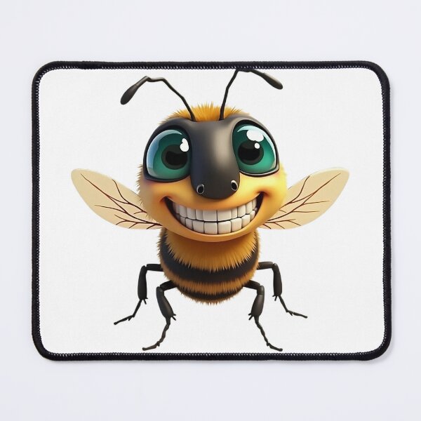 Item preview, Cute Happy Bee Art Print designed and sold by Casanova7000.