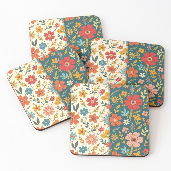 Item preview, Vintage Floral Delight: Retro Seamless Patterns designed and sold by hjian8219.