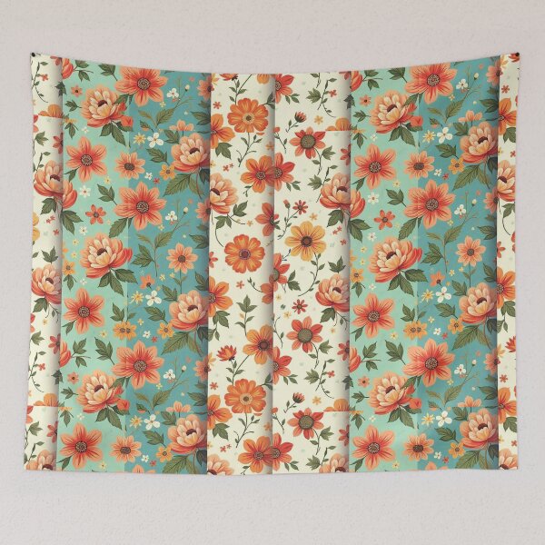 Item preview, Vintage Floral Delight: Retro Seamless Patterns designed and sold by hjian8219.