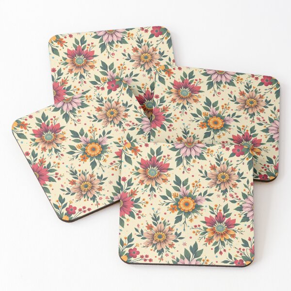 Item preview, Vintage Floral Delight: Retro Seamless Patterns designed and sold by hjian8219.
