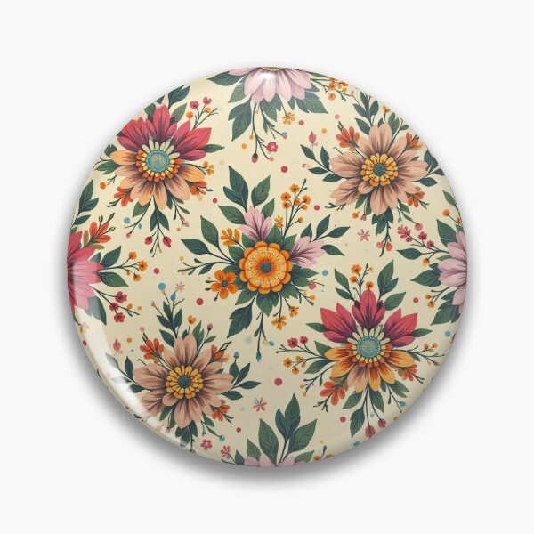 Item preview, Vintage Floral Delight: Retro Seamless Patterns designed and sold by hjian8219.