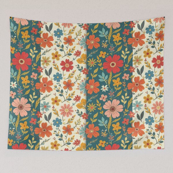 Item preview, Vintage Floral Delight: Retro Seamless Patterns designed and sold by hjian8219.