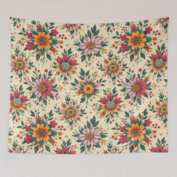 Item preview, Vintage Floral Delight: Retro Seamless Patterns designed and sold by hjian8219.