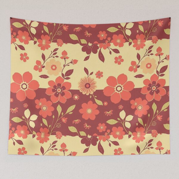 Item preview, Vintage Floral Delight: Retro Seamless Patterns designed and sold by hjian8219.