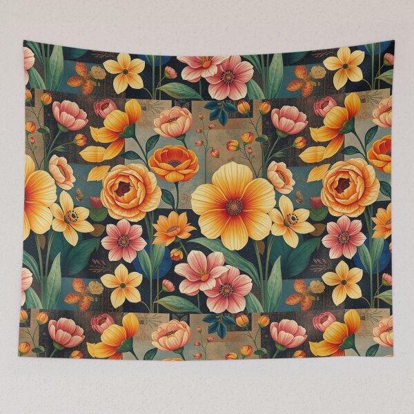 Item preview, Vintage Floral Delight: Retro Seamless Patterns designed and sold by hjian8219.