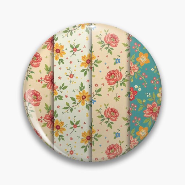 Item preview, Vintage Floral Delight: Retro Seamless Patterns designed and sold by hjian8219.