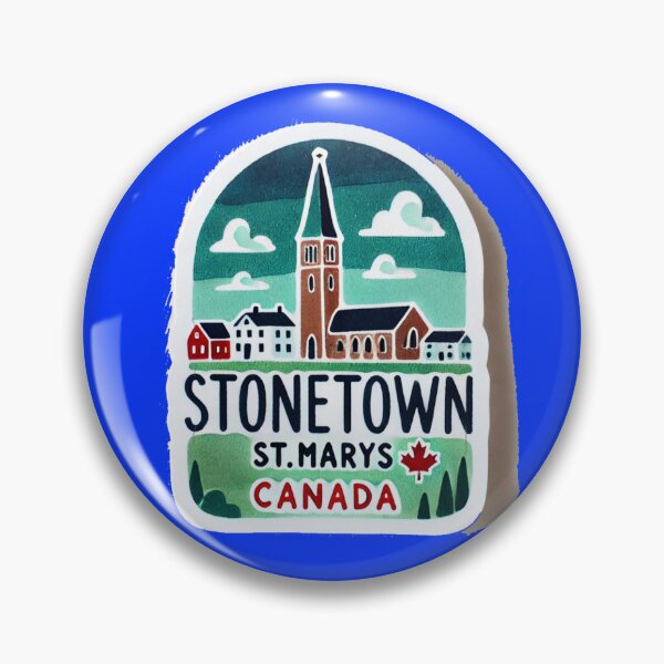 Item preview, Stonetown St. Marys Canada Minimalist Watercolor Sticker, designed and sold by PaintMeWorld.