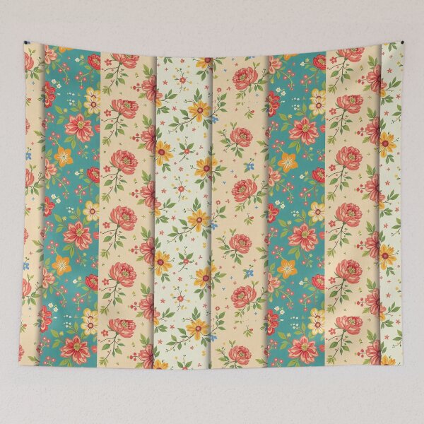 Item preview, Vintage Floral Delight: Retro Seamless Patterns designed and sold by hjian8219.