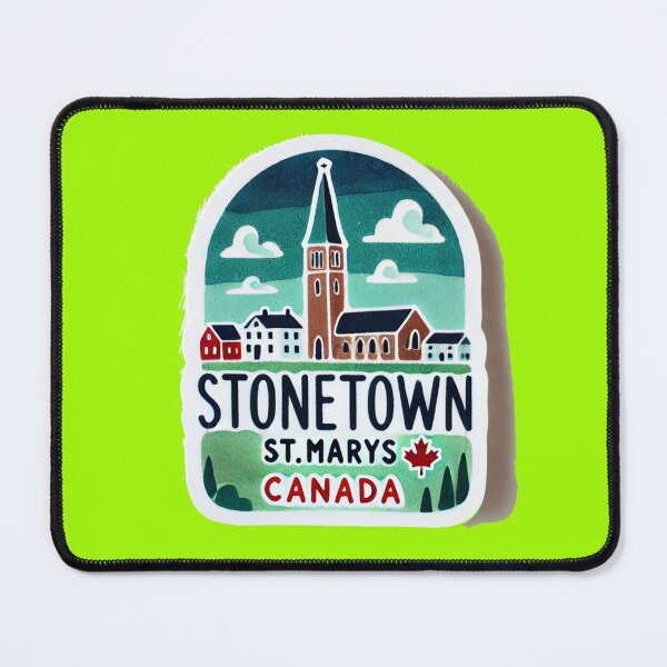 Item preview, Stonetown St. Marys Canada Minimalist Watercolor Sticker,  designed and sold by PaintMeWorld.