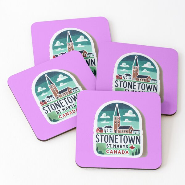 Item preview, Stonetown St. Marys Canada Minimalist Watercolor Sticker, designed and sold by PaintMeWorld.