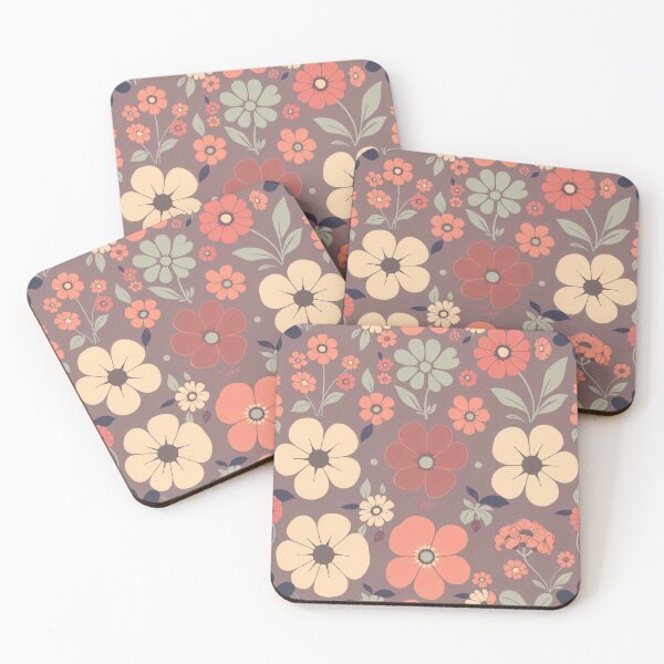 Item preview, Vintage Floral Delight: Retro Seamless Patterns designed and sold by hjian8219.