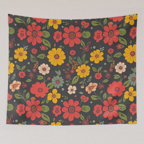 Item preview, Vintage Floral Delight: Retro Seamless Patterns designed and sold by hjian8219.