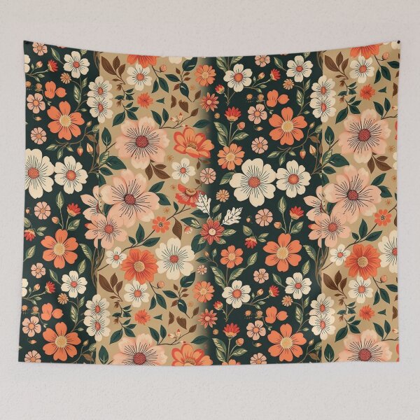 Item preview, Vintage Floral Delight: Retro Seamless Patterns designed and sold by hjian8219.