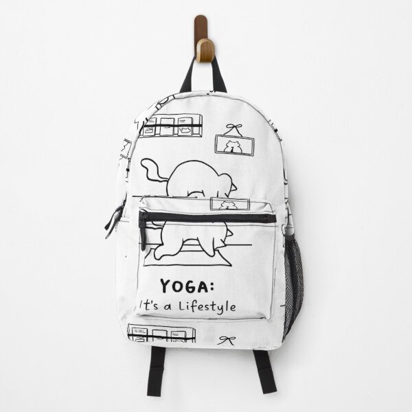 Item preview, "Yoga: It’s a Lifestyle" | Yoga Cat Illustration designed and sold by RM-Journey.