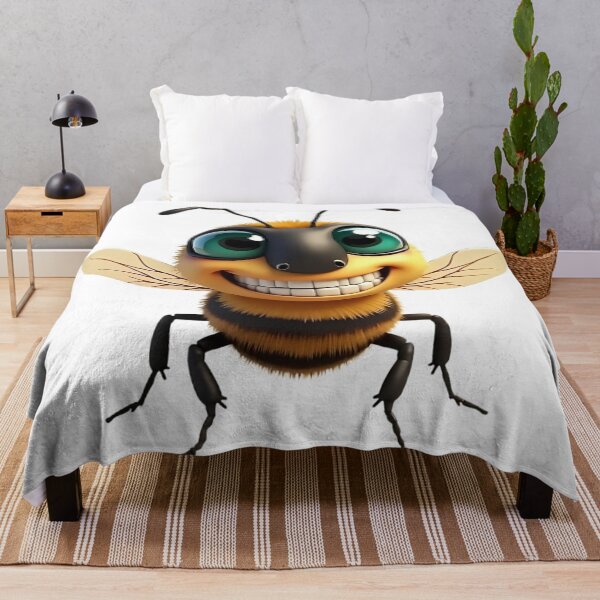 Item preview, Cute Happy Bee Art Print designed and sold by Casanova7000.