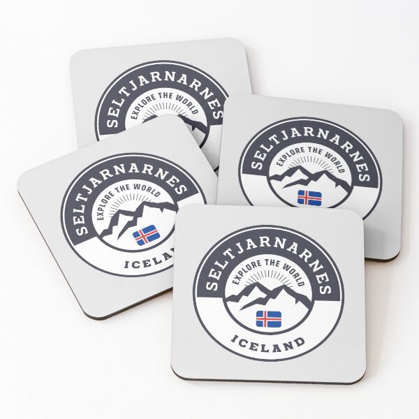 Item preview, Seltjarnarnes Iceland Black and White Crest designed and sold by World Designs.