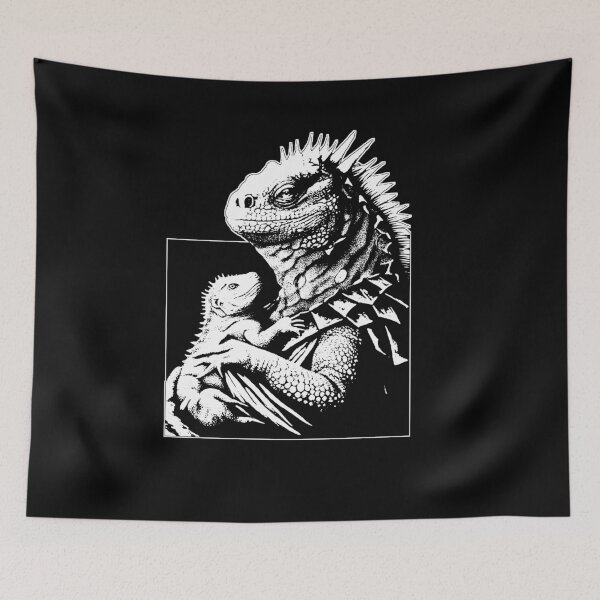Item preview, Iguana holding her child designed and sold by Brexmore3.
