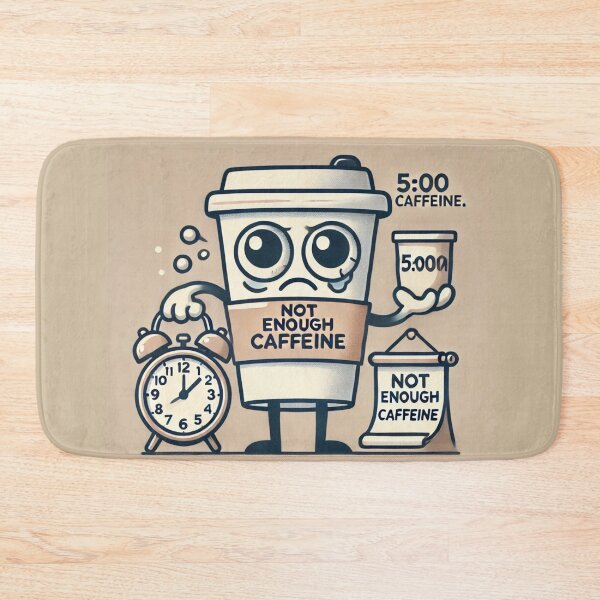 Item preview, Morning Coffee Struggle - Funny Caffeine Art designed and sold by Estamp-you.