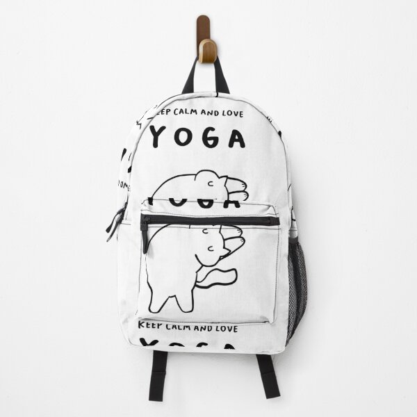 Artikelvorschau, „Bleib ruhig und liebe Yoga“ | Yoga-Katzenillustration entworfen und verkauft von RM-Journey.