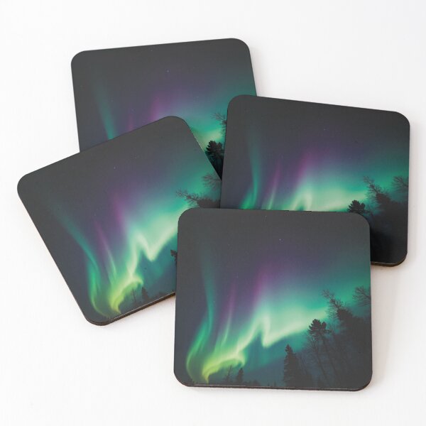 Item preview, Northern Lights Tree Line designed and sold by TheSilentArtists.