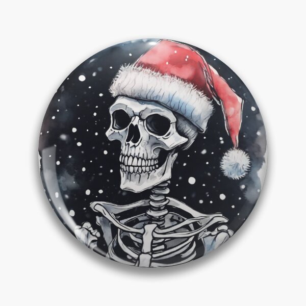 Item preview, Christmas and Holiday Skeleton - Watercolor & Ink 41 designed and sold by KBMediaArt.