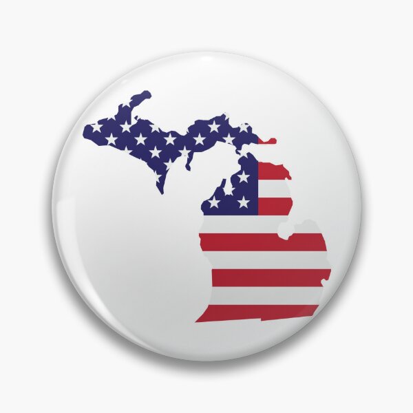 Item preview, Red White Blue Michigan USA Mitten Logo designed and sold by Theriddler1.