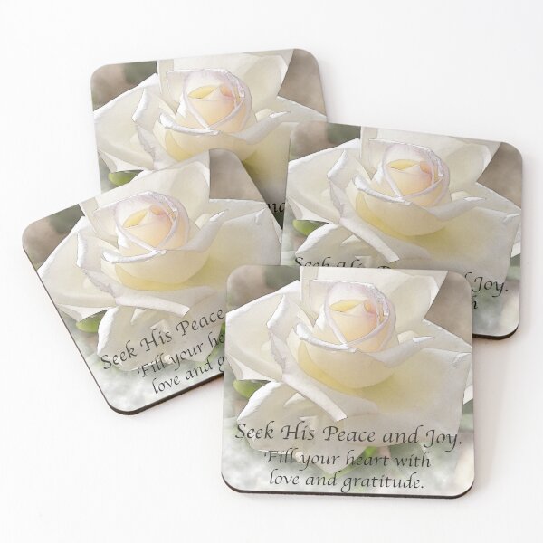 Item preview, Seek His Peace: White Rose Bloom designed and sold by KirtTisdale.