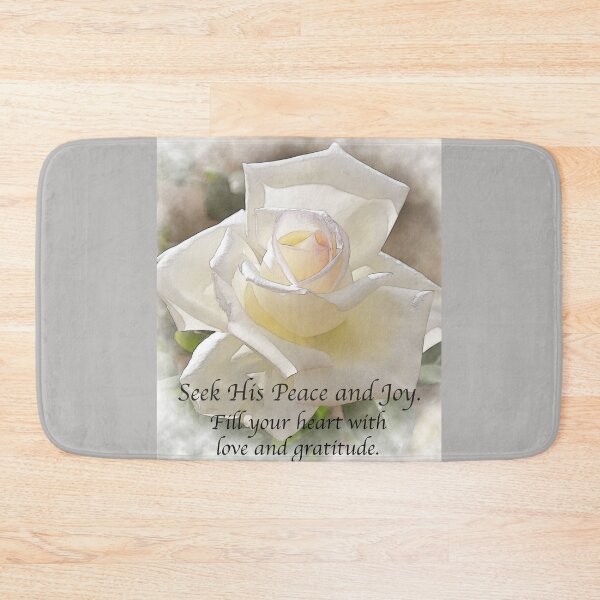 Item preview, Seek His Peace: White Rose Bloom designed and sold by KirtTisdale.