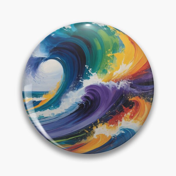 Item preview, Rainbow Wave Explosion designed and sold by EDigitalStore.