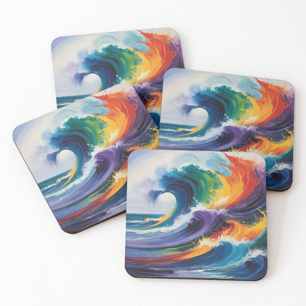 Item preview, Rainbow Wave Explosion designed and sold by EDigitalStore.