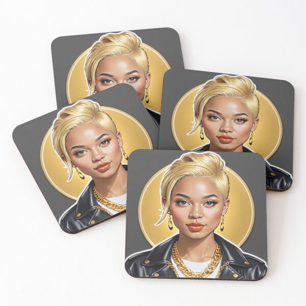 Item preview, Confident blonde chick artist sticker! designed and sold by Cookbeat.