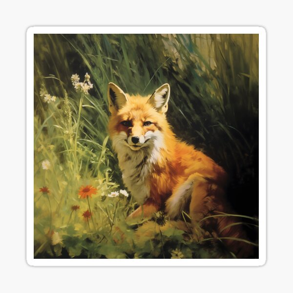 Item preview, Red Fox in the Grass designed and sold by patternplaten.