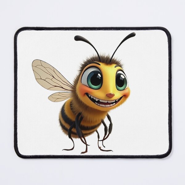 Item preview, Cute Happy Bee Art Print designed and sold by Casanova7000.