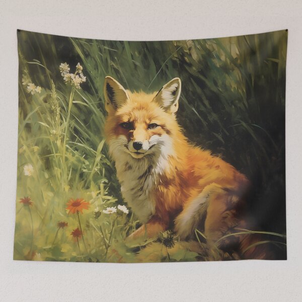 Item preview, Red Fox in the Grass designed and sold by patternplaten.