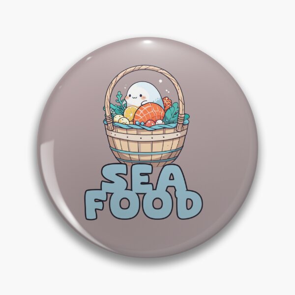 Item preview, SEA FOOD BASKET KAWAII DESIGN designed and sold by La Loca.