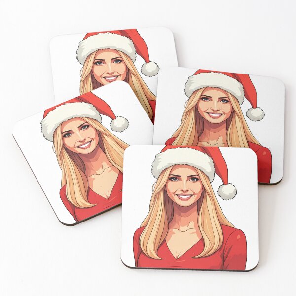 Item preview, Ivanka Trump Wearing Santa Claus Christmas Hat designed and sold by deelitt.