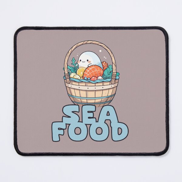 Item preview, SEA FOOD BASKET KAWAII DESIGN designed and sold by La Loca.