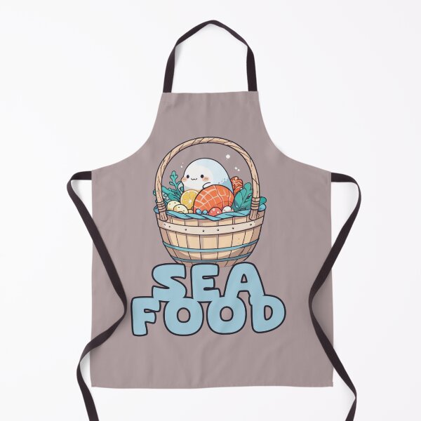 Item preview, SEA FOOD BASKET KAWAII DESIGN designed and sold by La Loca.