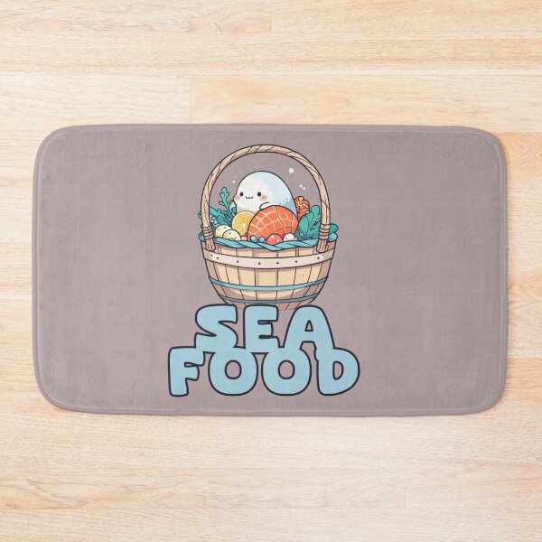 Item preview, SEA FOOD BASKET KAWAII DESIGN designed and sold by La Loca.