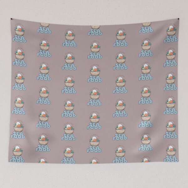 Item preview, SEA FOOD BASKET KAWAII DESIGN designed and sold by La Loca.