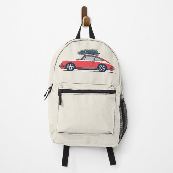 Item preview, Vintage red Porsche 911 964 Christmas Tree illustration designed and sold by blackdogshop.