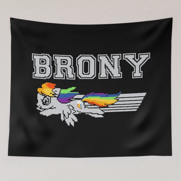 Item preview, Pixel Brony Rainbow Dash Swoosh designed and sold by Forkanion.