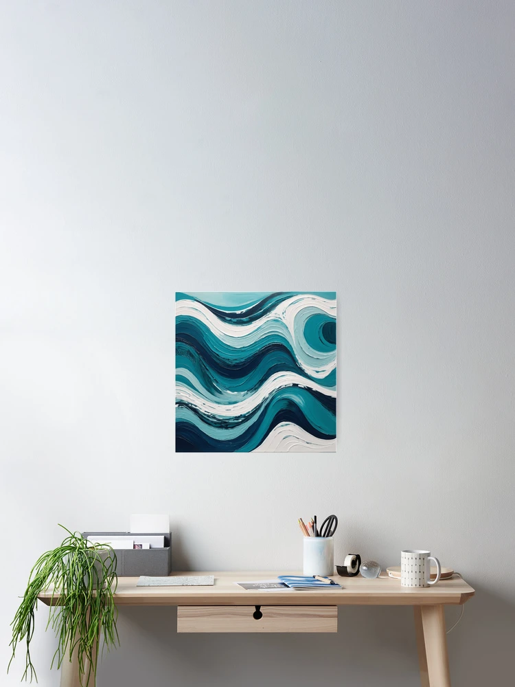 Thumbnail 2 of 3, Poster, Oceanic Color Flow designed and sold by EDigitalStore.