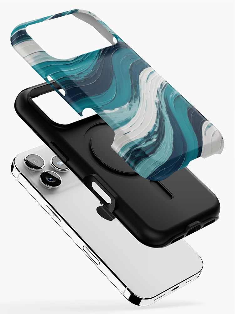Thumbnail 2 of 4, iPhone Case, Oceanic Color Flow designed and sold by EDigitalStore.