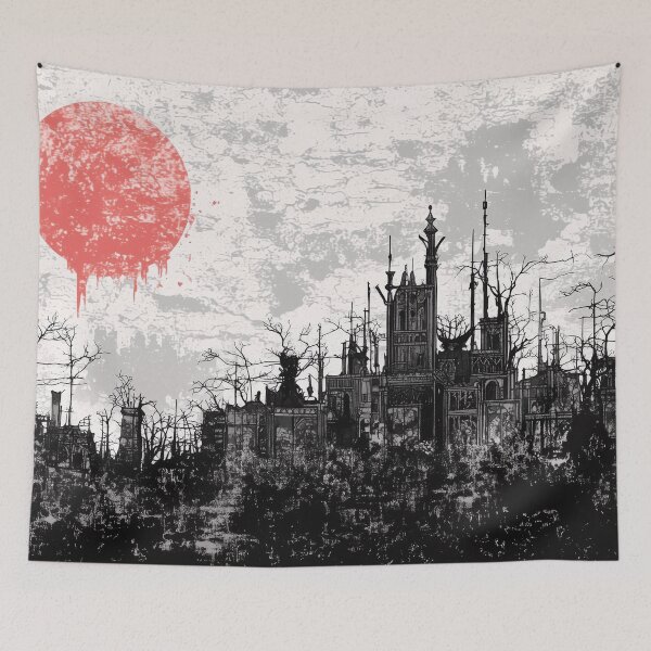 Item preview, Blood Moon over Broken Battlements designed and sold by CHCOfficial.