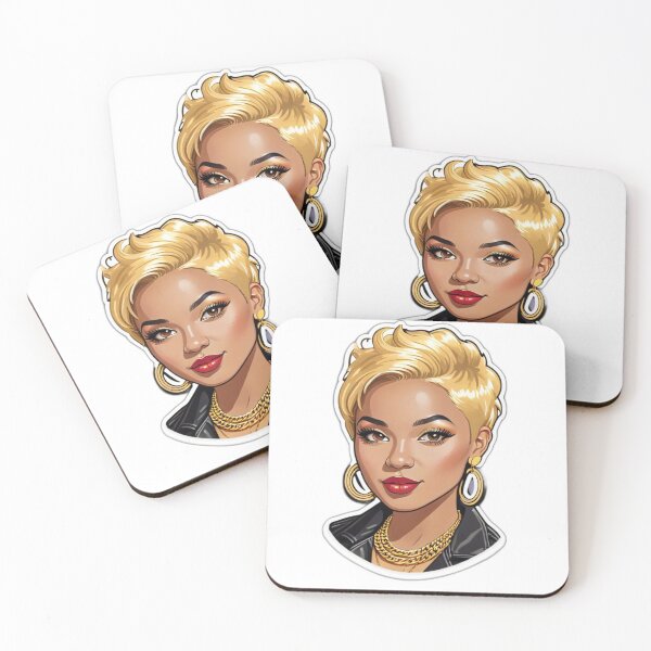 Item preview, Stylish blonde chick rockstar sticker! designed and sold by Cookbeat.