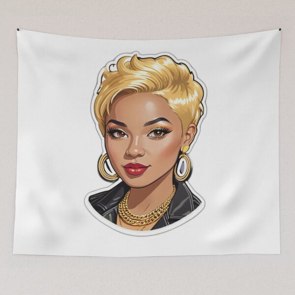 Item preview, Stylish blonde chick rockstar sticker! designed and sold by Cookbeat.
