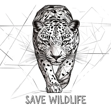 Artwork thumbnail, Save WildLife Leopard by WickerStudio