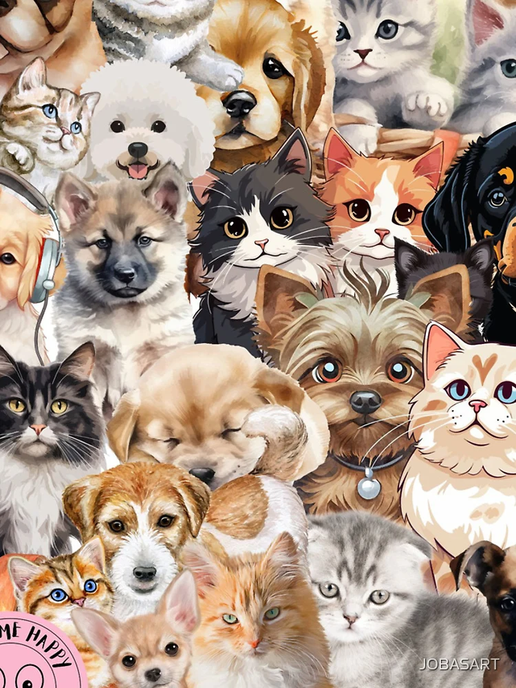 Thumbnail 4 of 4, iPhone Case, Furry Friends designed and sold by JOBASART.